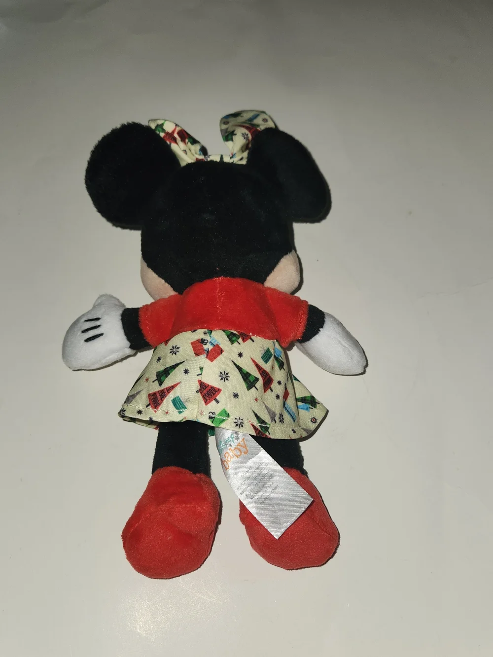 Minnie Mouse Plush Toy - Red & Cream Holiday Dress